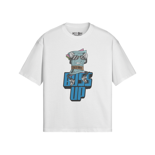 Boss Up Tee-White