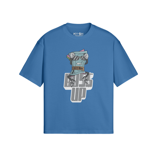 Boss Up Tee-Dusty Blue