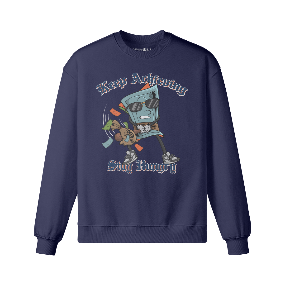 Batter Up Crewneck-Navy