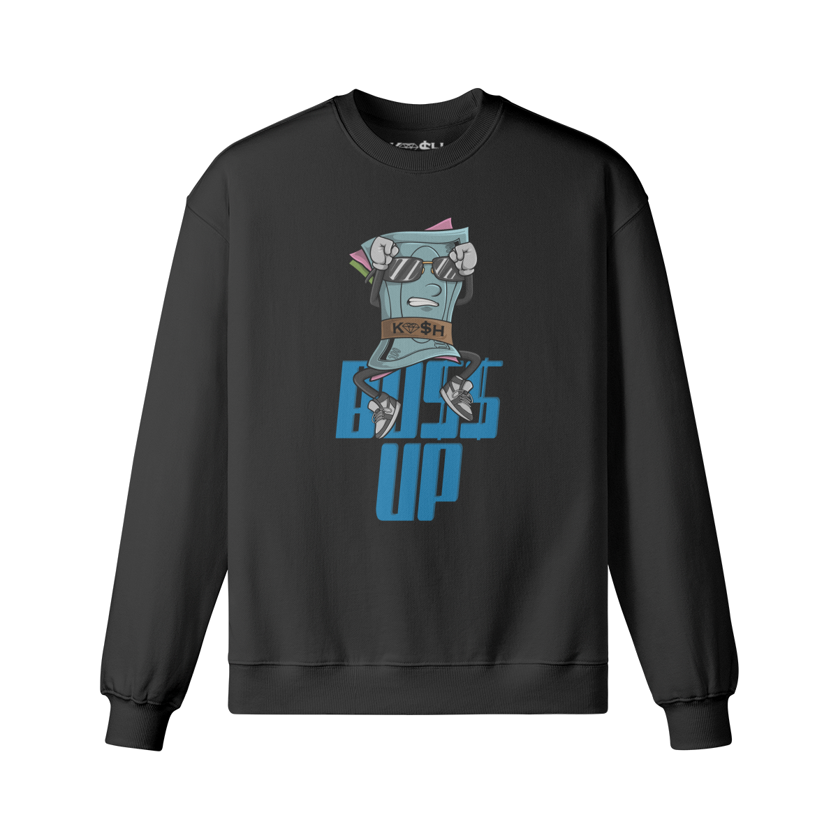 Boss Up Crewneck-Black